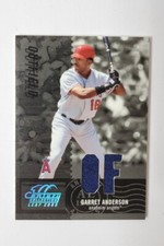 2005 Leaf Century Collection Materials Die-Cut Pos 150/250 Garret Anderson #16