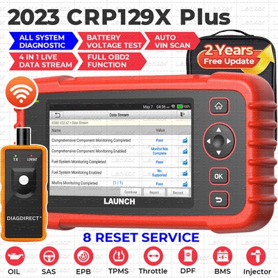 2025 LAUNCH CRP129X PLUS Car OBD2 Scanner ALL System Diagnostic Tool Code Reader