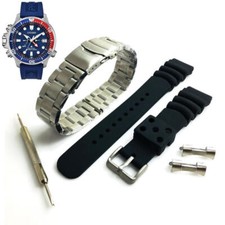 Steel  Silicone Replacement Watch Band For Citizen Dive BN2038-01L J250-S117551