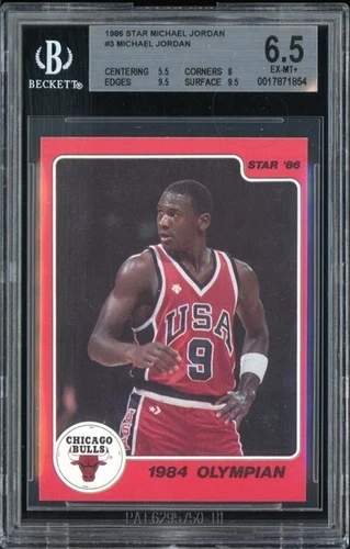 1986 Star Michael Jordan Set-Break #3 Michael Jordan BGS 6.5 EX-MT+