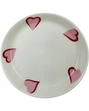 D. Porthault Paris Les Coeurs Pink Hearts Trinket Dish Bowl Porcelain Limoges