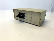 Vintage Manual Data Transfer Switch Box 2-Position 2-Port A/B