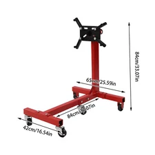 Engine Stand 1250/1500lb Folding Motor Hoist Dolly Mover Auto Repair Jack