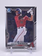 Kristian Robinson 2021 Bowman Chrome Prospects #BP-136 Arizona Diamondbacks