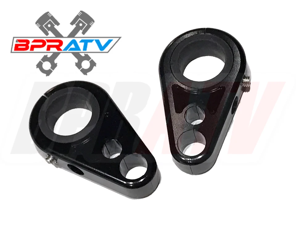 Abrazaderas de línea de freno delanteras Billet negras de brazo en A Yamaha YFZ450 YFZ450R YFZ450X YFZ 450 Foto 4 de 4