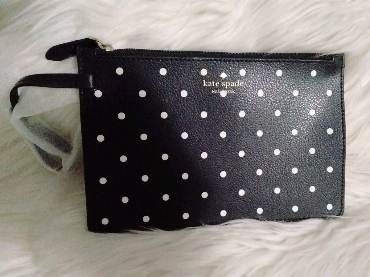Kate Spade Minnie Mouse Dots Black White Gold Removable Flat 