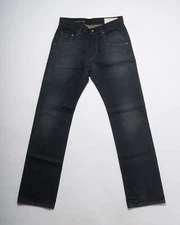 rag & bone $250 Dark Blue Classic Straight Leg Jeans Cotton Memphis RB 11X 32