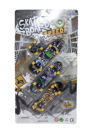 Finger Skate Board Speed People, Super Power, Skulls Set Of 3 IOP New - Picture 1 of 8