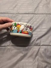 Looney Toons Vintage Bugs Bunny Tweety Sylvester Daffy Duck Bowl 1983 Deka