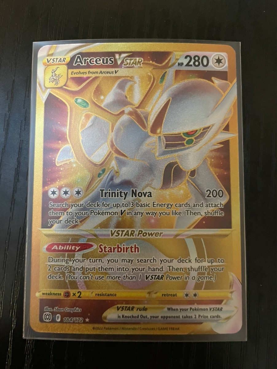 Pokemon TCG Arceus VStar Gold (Secret Rare) - Pokemon Brilliant Stars Set | eBay Pokemon TCG Arceus VStar Gold (Secret Rare) - Pokemon Brilliant Stars Set | eBay