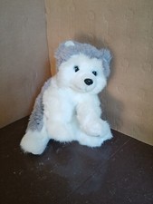 Ty Classic Dakota Siberian Husky Dog Grey & White Soft Fluffy Toy 10" 1997 #982