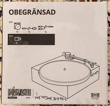 **brand New** Ikea Obegränsad Swedish House Mafia Turntable Record Player