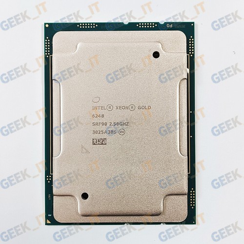 ✅Intel Xeon Gold 6248 SRF90 2.5GHz 20C / 40T 27.5MB 150W LGA3647 CPU Processor - Picture 3 of 4