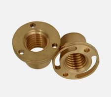 Milling Machine Tools x-axis Brass Feed Nut Mill Parts 2PCS