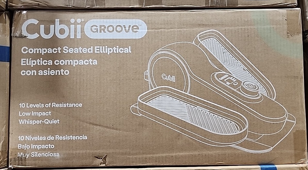 Cubii Groove Compact Seated Under Desk Elliptical Builtin Display