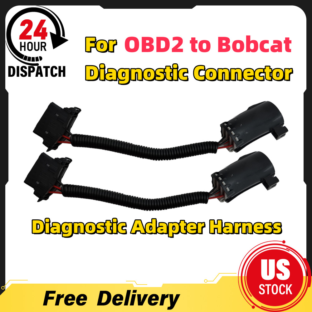 For OBD2 TO BOBCAT Diagnostic Connector Equipment Diagnostic Adapter Harness Kit