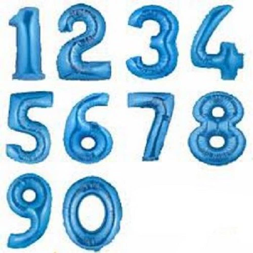 PALLONCINI MYLAR NUMERI DA 36 CM VARI COLORI - Immagine 2 di 4