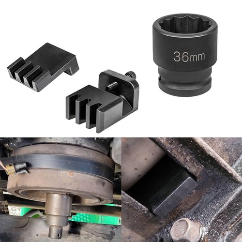 Flywheel Locking Tool with 36mm 3/4" Socket Wench for 6.6L Duramax