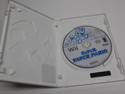 Nintendo Select SUPER PAPER MARIO (Wii, 2007) Case & Disc Only