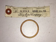 1938 - 1948 FORD CAR & TRUCK OIL PAN DRAIN PLUG COPPER GASKET NOS