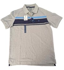 Izod Advantage Performance Stretch Polo Shirt Lite Gray Men's Sz S Cooling Tech