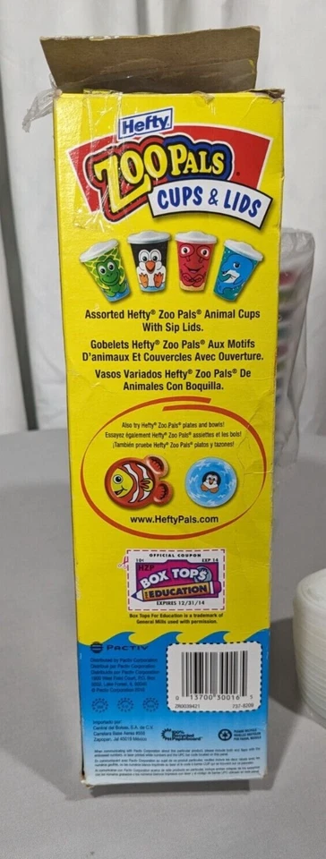 Hefty ZooPals Cups & Lids Discontinued Rare Ocean Collection - Image 2 of 4