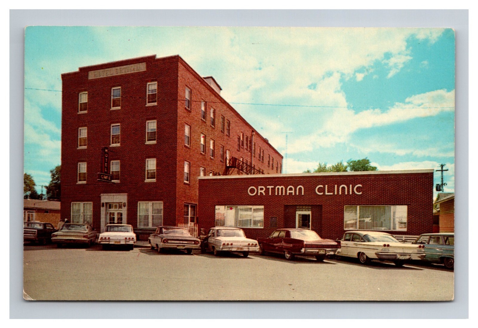 Postcard Canistota South Carolina Ortman Clinic and Hotel eBay