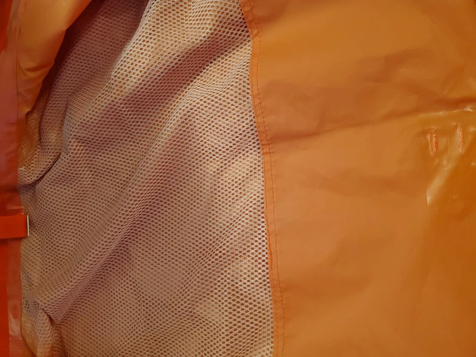 Milton's Utility Worker Service Worker Sz XL Coat & Cap Nylon Bright Orange - Image 3 of 4