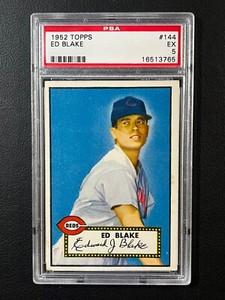 1952 Topps Ed Blake #144 - PSA 5
