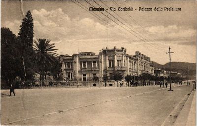 CPA AK MESSINA Via Garibaldi-Palast der Präfektur ITALIEN (495133)