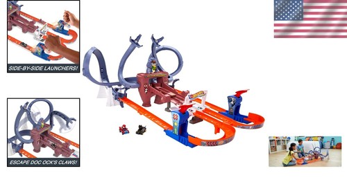Interactive Spider-Man vs Black Panther Racing Set - Slam-Launchers & Obstacles - Picture 2 of 8