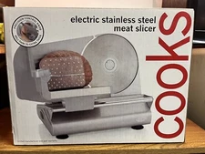 Cooks JCP Electric Stainless Steel Meat Food Slicer New In Box