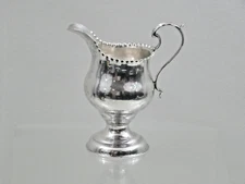 FINE ANTIQUE ENGLISH GEORGIAN STERLING SILVER CREAMER MILK JUG 1769 London 18cen