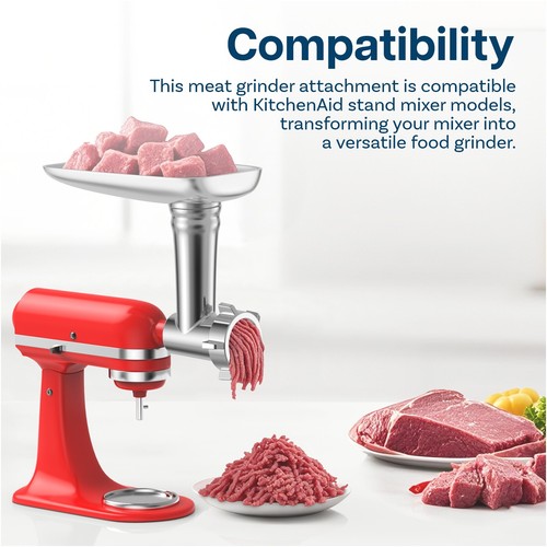 Tritacarne Accessorio Compatibile con KitchenAid Frullatore a Piantana - Accessori Tritacarne - Foto 2 di 6