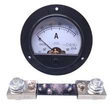 US Stock DC 0 100A Analog AMP Current Pointer Needle Panel Meter Ammeter  Shunt