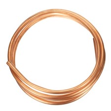 Copper Tube 1/2'' OD x 9.8Ft Refrigeration Flexible Pipe Seamless Hollow