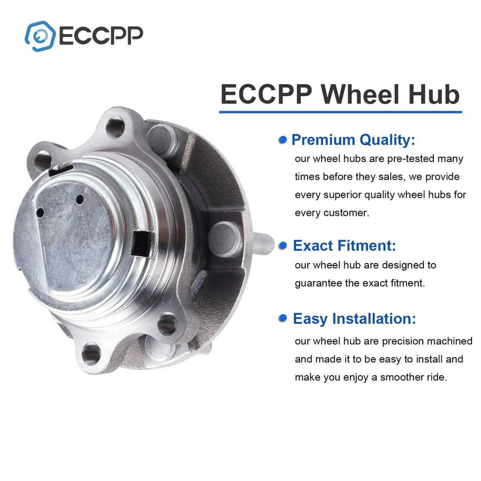 Cojinetes de cubo de rueda delanteros 2 piezas tracción trasera para Infiniti G35 G37 EX35 FX35 Q50 Q60 Q70 M45 Foto 3 de 4