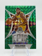 2023-24 Panini Mosaic - Epic Performers Magic Johnson #16 Green Mosaic Prizm