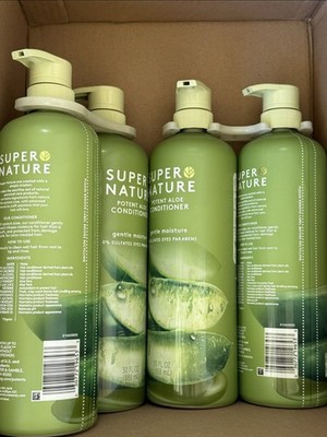 Jumbo 2x 2pk (4) Super Nature Potent Aloe Conditioner  888ml/30oz