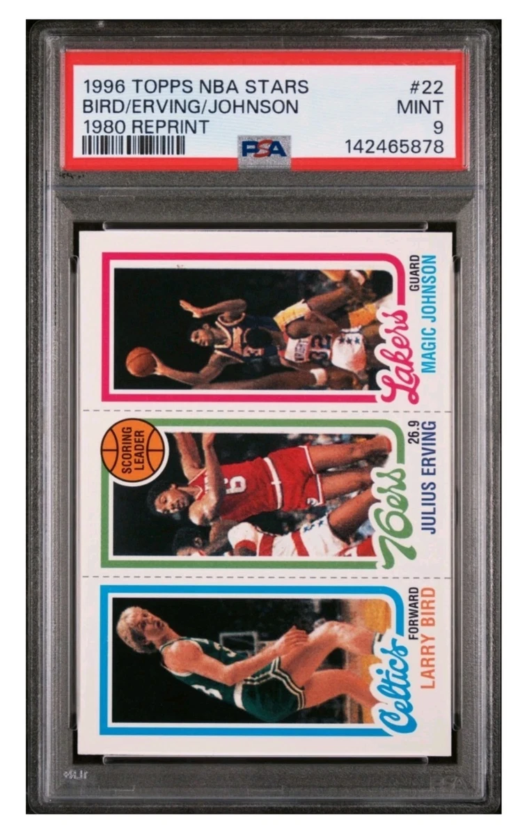 1996 Topps Stars - Larry Bird/Magic Johnson/Julius Erving #22 for