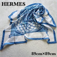 HERMES Scarf Carre 90 Paris Coin and Symbol Silk Authentic Limited Edition
