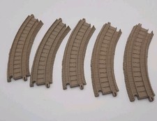 5 Thomas Friends Trackmaster Curved Train Track Part Only 2006 Tan