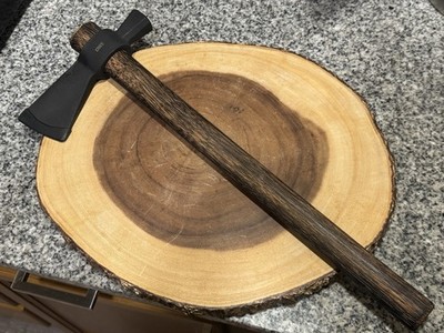 CRKT Chogan Hammer T-Hawk: Outdoor Camping Axe with Hammer Poll, Forged Carbo...