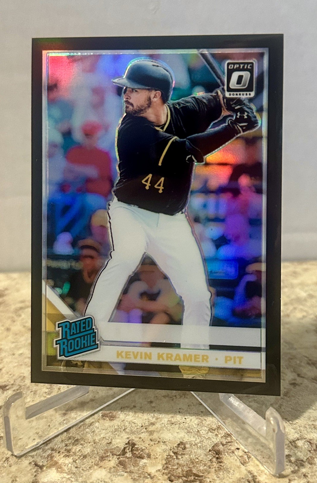 2019 Panini Donruss Optic Kevin Kramer Rated Rookie Black Prizm #’d 3/25 (RC)