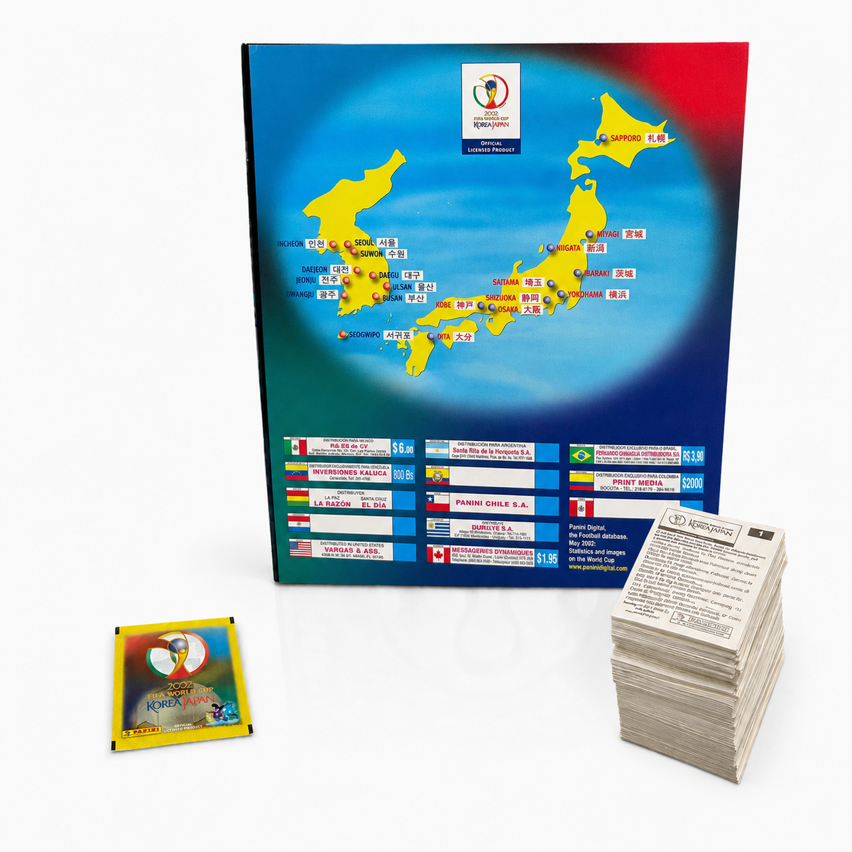 Panini World Cup Korea and Japan 2002 Full Set of Stickers + NEW