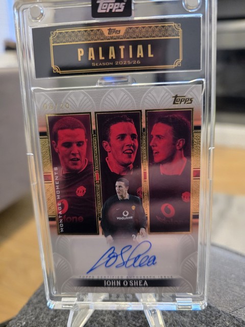 Topps Palatial Manchester United John O’Shea Montage Moment Auto 06/20