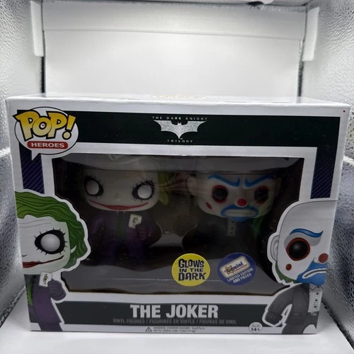 Funko Pop The Joker Bank Robber (2-pack) Gemini Collectibles GITD Exclusives