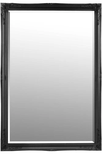 Extra Large Mirror Classic Full Length Long Black 6Ft7 X 4Ft7 201cm X 140cm - Picture 3 of 7