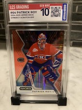 2024-25 Synergy Legend Red Code Patrick Roy #64 Scratch off Bounty Graded 10 UD