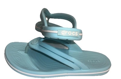 Crocs Crocband Womens Size 5 Flip Flop Ice Blue   Sporty 206100